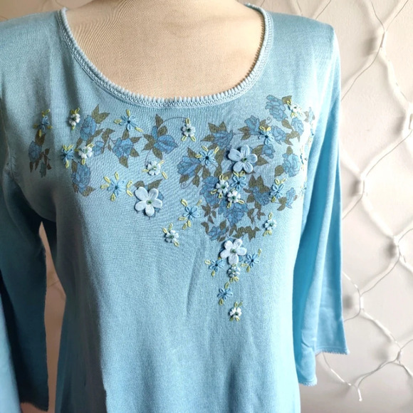 Randolph Duke Coastal Grannycore Top  / Silk/Cotton / Medium - Picture 2 of 6